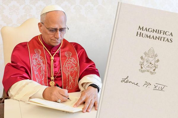 Magnifica Humanitas stamp